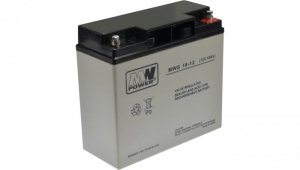 Akumulator 12V 18Ah MWS AGM Faston 187 uchwyt śrubowy pionowy