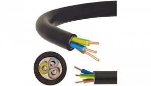 Kabel prądowy YKY 0,6/1kV 3x1 drut do ziemi Elektrokabel /25m/