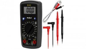 Miernik uniwersalny z pomiarem temperatury multimetr cyfrowy z wyświetlaczem LCD REBEL RB-30C