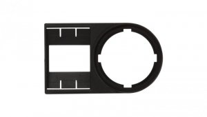 Tabliczka opisowa 42x27mm czarna prostokątna bez etykiety SM-H 27/12.5 SW 1716640000