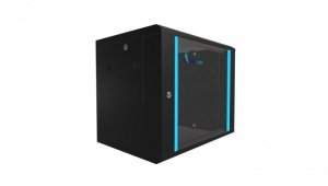 Szafa rack montowana na ścianie Extralink 9U 600x450 Czarna