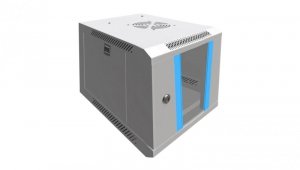 Szafa rack montowana na ścianie Extralink 6U 10 Szara