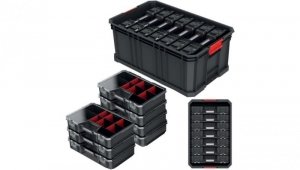 Pojemnik, skrzynka narzędziowa z organizerami 7 sztuk 520x329x210mm Kistenberg MODULAR SOLUTION 20R