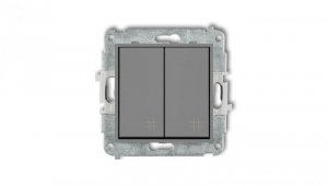 ICON Mechanizm łącznika podwójnego krzyżowego szary mat 27IWP-66