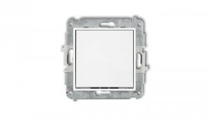 ICON Mechanizm łącznika krzyżowego (jeden klawisz bez piktogramu) biały IWP-6.1