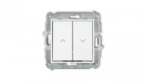 ICON Mechanizm łącznika zwiernego żaluzjowego biały IWP-8