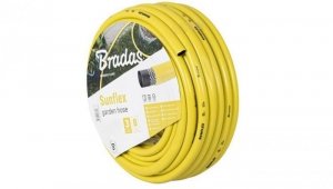 Wąż gumowy ogrodowy żółty 3/4 3-warstwowy 25m SUNFLEX Bradas