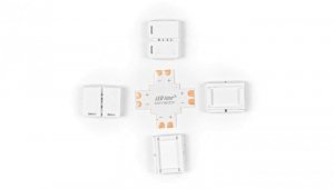 LED line łącznik do taśm LED CLICK CONNECTOR kątowy 8 mm 2 PIN Typ +
