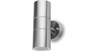 Kinkiet Ogrodowy Lampa Ścienna Elewacyjna góra dół LED GU10 IP44 ZINNIA INOX Lumiled
