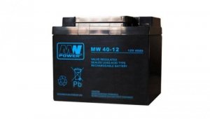 MW 40-12 akumulator AGM 12V/40Ah 6-9 lat żywotności MW Power