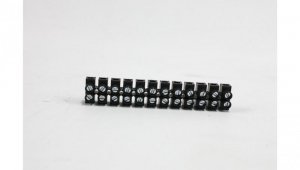 Złączka listwa zaciskowa 12-torowa 10,00 mm2 czarna / 18409