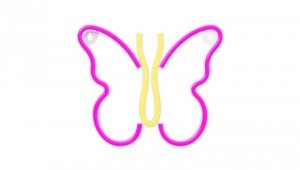 Neon LED MOTYL róż NNE03 Neolia