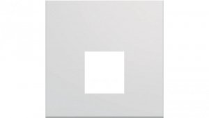 gallery Płytka czołowa pojedyncza do gniazda RJ45 oraz VDI 2M biały WXD202B