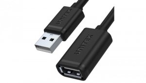 UNITEK Kabel przedłużacz USB 2.0 typ-A (wtyk / gniazdo) 2.0 czarny 1m