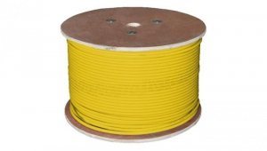 Kabel UTP kat.6 U/UTP 4x2x0,57 B2ca żółty LSOH Alantec 100m