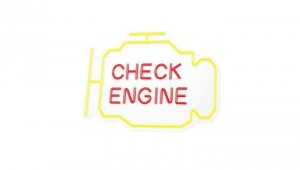 Neon PLEXI LED CHECK ENGINE żółto czerwony NNE21 Neolia