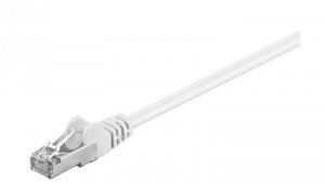 CAT 5e Kabel łączący, F/UTP, biały - Długość kabla 0.25 m