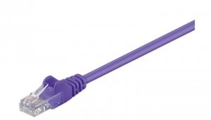 CAT 5e Kabel łączący, U/UTP, Fioletowy - Długość kabla 5 m