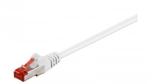 CAT 6 Kabel łączący, S/FTP (PiMF), biały - Długość kabla 10 m