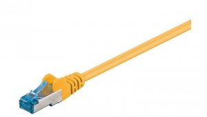 CAT 6AKabel łączący, S/FTP (PiMF), Żółty - Długość kabla 15 m