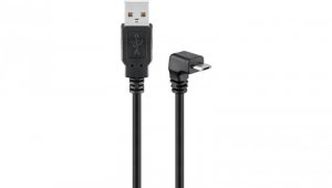 Kabel USB 2.0 Hi-Speed 90, Czarny - Długość kabla 1.8 m