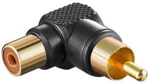 Adapter cinch 90 Czarny - Wersja kolorystyczna Czarny