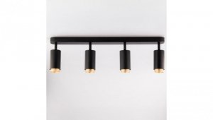 Lampa Sufitowa Reflektor 4x GU10 ELIGIS Czarny LUMILED