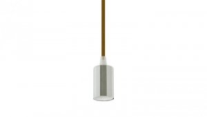 Lampa dekoracyjna wisząca oprawka chrom + przewód brązowy dł:1000mm E27 max 60W IP20 V-TAC VT-7338-BN
