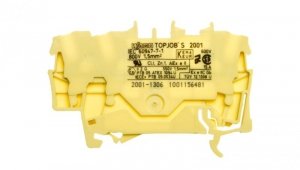 Złączka szynowa 3-przewodowa 1,5mm2 żółta TOPJOBS 2001-1306