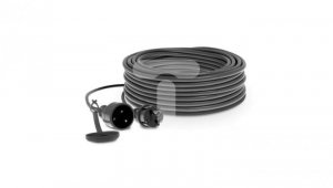 Przedłużacz warsztatowy 1-gniazdo z/u 30m /H05RR-F 3x2,5/ 16A czarny
