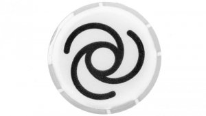 Soczewka przycisku 22mm płaska biała z symbolem AUTOMATYCZNY PRZEBIEG M22-XDL-W-X10 218308