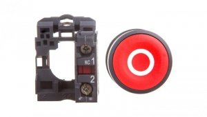 Przycisk sterowniczy 22mm czerwony 1R z samopowrotem XB5AA4322