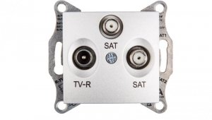 Sedna Gniazdo antenowe TV/SAT/SAT końcowe aluminium SDN3502160