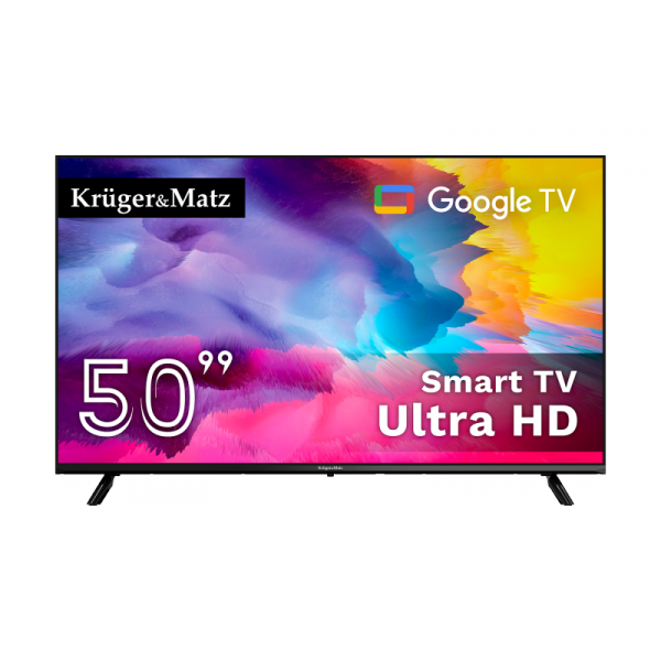 Telewizor Kruger&amp;Matz 50&quot; UHD Google TV  DVB-T2/T/C  H.265  HEVC