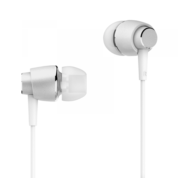 Słuchawki dokanałowe z mikrofonem Kruger&amp;Matz B1 białe