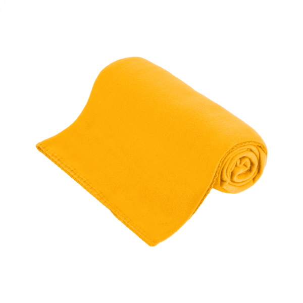 Koc polarowy 130x150 cm TEESA - żółty