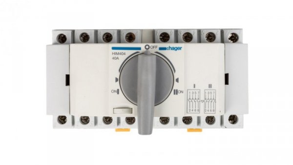 Przełącznik w układzie przełącznym I-0-II 4P 40A HIM404