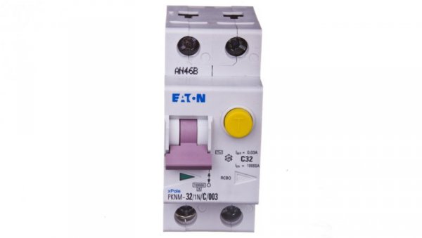Wyłącznik różnicowo-nadprądowy 2P 32A C 0,03A typ AC PKNM 32/1N/C/003 236305