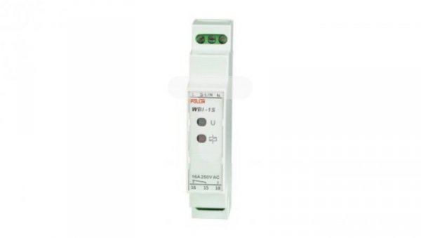 Przekaźnik bistabilny uniwersalny 1P 16A 230V TH35 WBI-1S