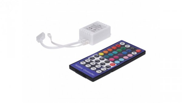 Sterownik LED RGBW 4x2A 40-key IR 12-24V Prescot