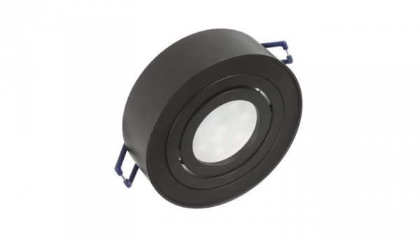Punktowa oprawa sufitowa Maclean, dla źródeł światła MR16/GU10, kolor czarny, 94x32mm, okrągła, aluminiowa, MCE462 B