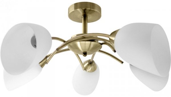 Plafon Activejet AJE-NIKITA 5P E27 5x40W Patyna