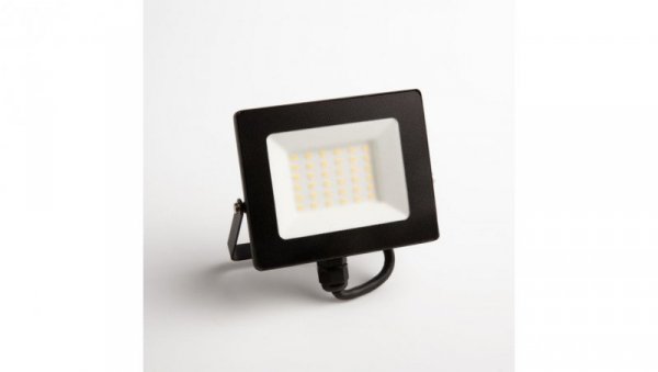 Naświetlacz led 30W 2700LM AC230V IP65 kąt świecenia 120 zimna biała 6500K czarny EC79861