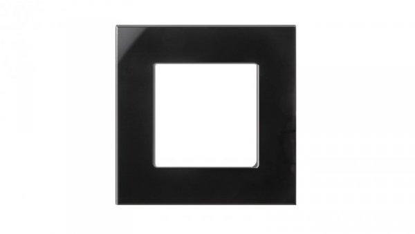 Szklana ramka Maclean, pojedyncza, czarna, 86x86mm, MCE730B