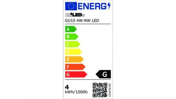 Żarówka LED GU10 GU10 4W-NW LED 380lm 4000K barwa neutralna 31231