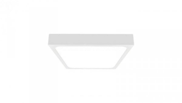 Plafoniera LED 18W 1800lm 4000K IP44 Kwadrat fi225 Mleczny Biała Ramka 7625
