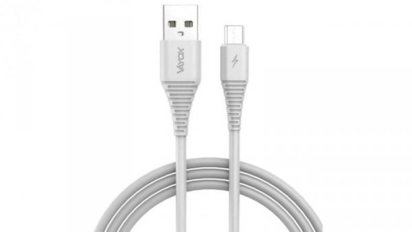 Kabel USB - micro USB 1m biały VA0055 Vayox