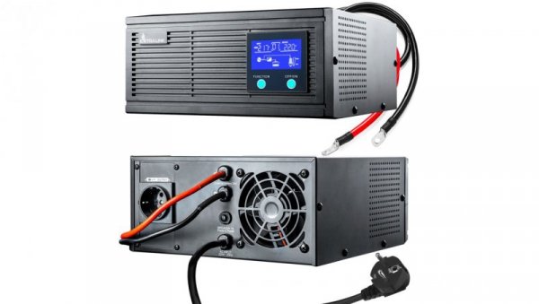 Inwerter Czysta sinusoida, napięcie akumulatora 24VDC Extralink Piorun 2000VA/1600W