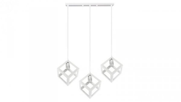 Lampa Wisząca Sufitowa Geometryczna IL MIO SWEDEN 3xE27 Biała - GOLDLUX