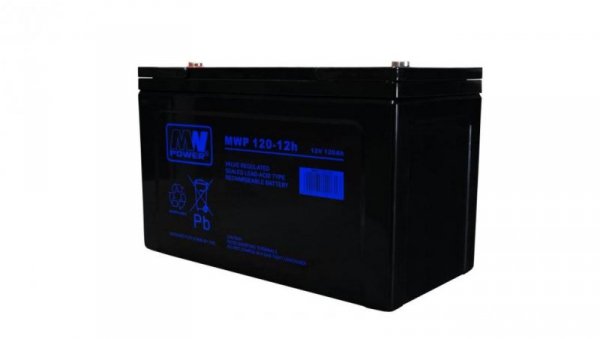 MWP 120-12h akumulator AGM 12-15 lat 12V/120Ah MW Power
